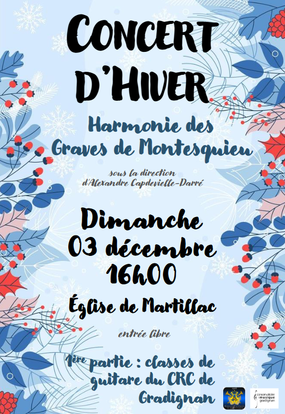 Concert d'Hiver, Harmonie des Graves de Montesquieu