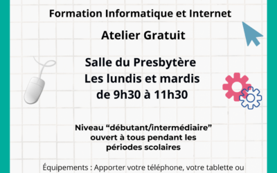 Les ateliers informatiques de Martillac sont de retour !