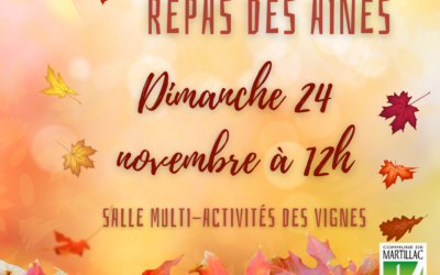 Repas des aînés le dimanche 24 novembre 2024