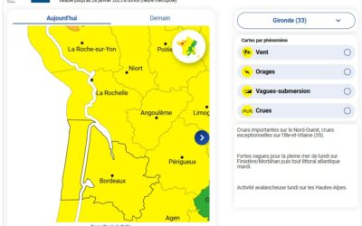 Vigilance météorologique lundi 27 janvier 2025