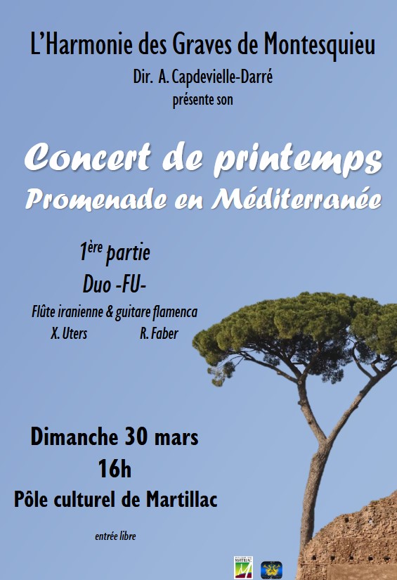 "Concert de Printemps". Harmonie des Graves de Montesquieu.